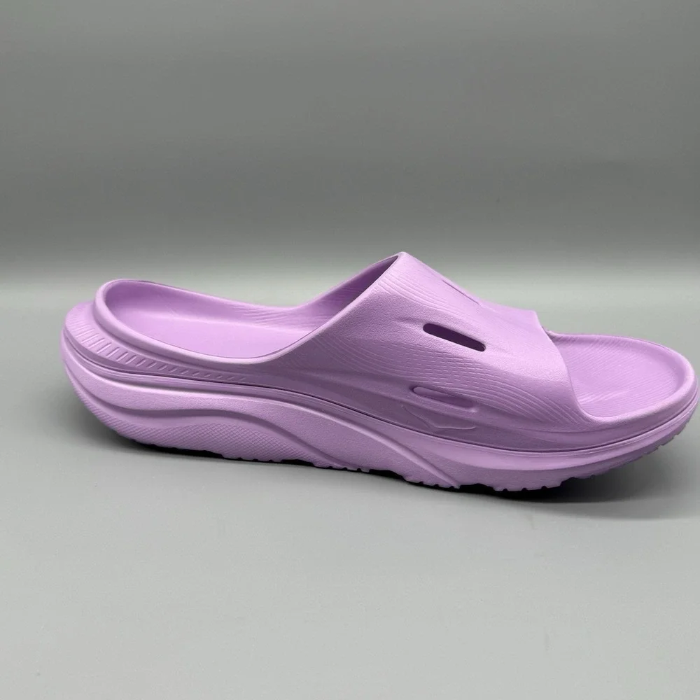Hoka One Ora Recovery Slide 3‎ Sandals Purple Men's 12 Women's 14 Comfort
